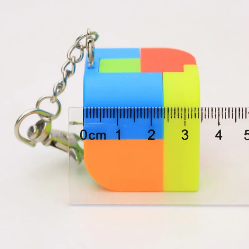 Мини брелок магический куб триэдр цилиндр скоростной головоломка Нео Куб