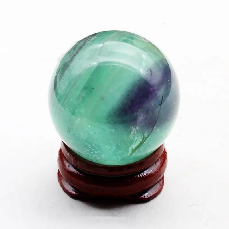 Радужная флюоритовая Хрустальная шар натуральные камни и минералы кварцевые