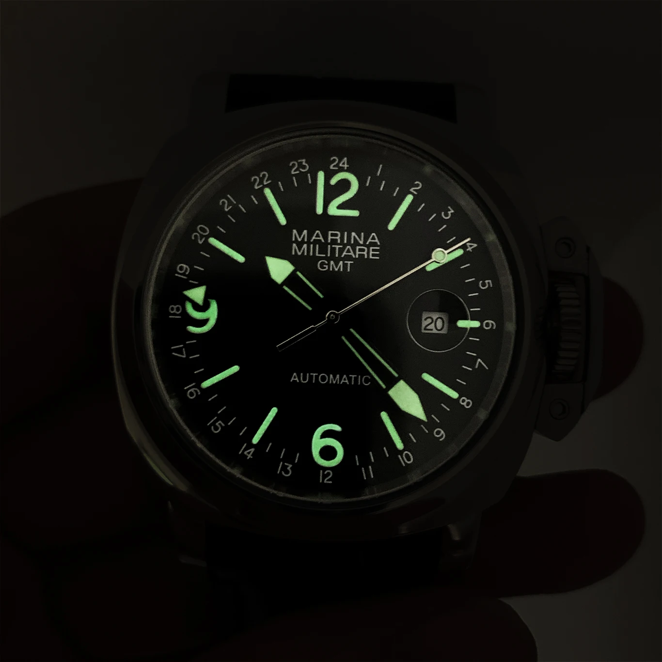 Мужские часы GMT автоматические механические Модные Ретро деловые