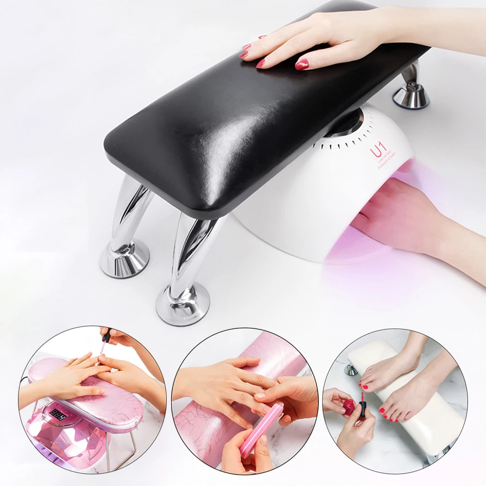 Кожаный держатель для рук ногтей Подставка маникюрная подушка подставка из