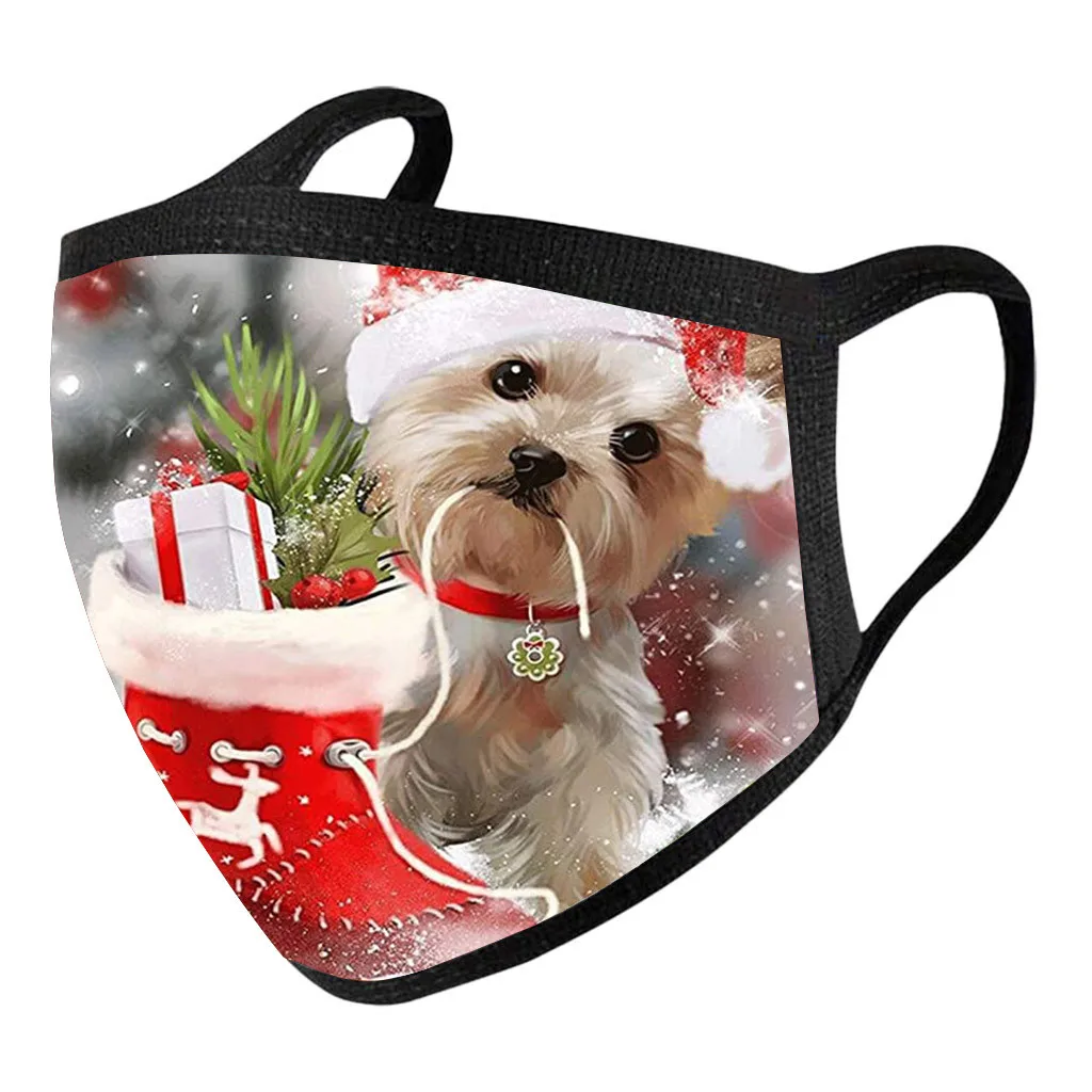 

10PC Christmas Print Resue Breathable Multi-purpose Face Cover Reuse Masks Facemask Mascarilla Reutilizable Mascherine Lavabili