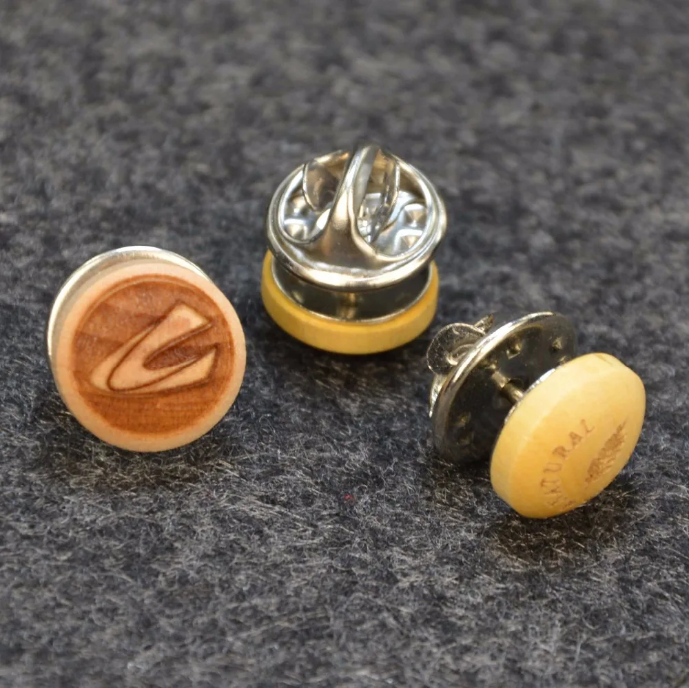 Ручная работа женская мужская деревянная брошь цветок на лацкан деревенская