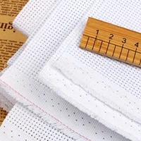 free shipping embroidery fabric 18st 18ct cross stitch canvas cloth white 50 50cm