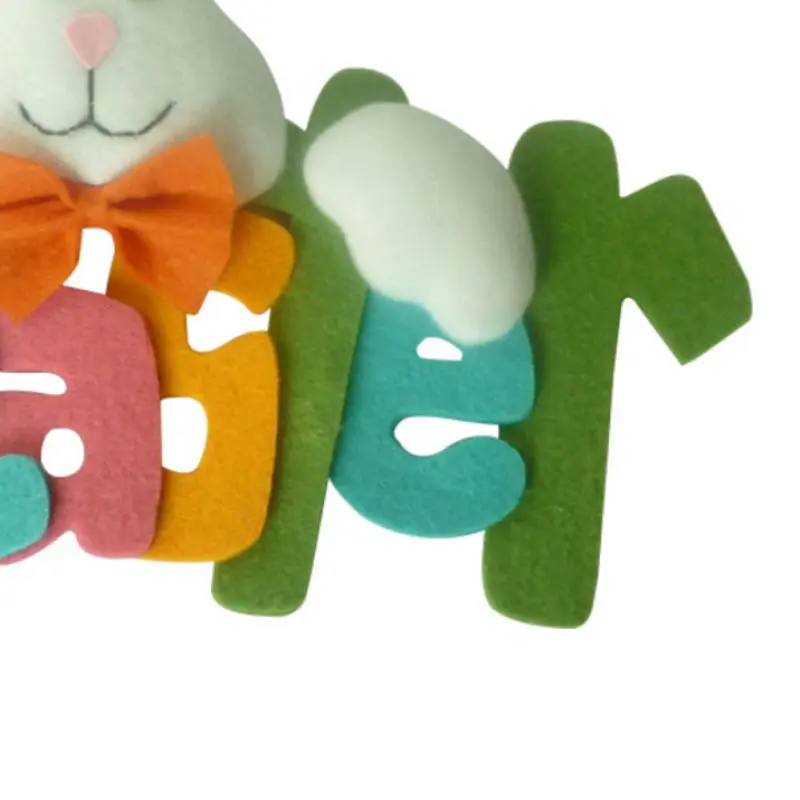 Яйцо охотничья вечеринка Декор Пасхальный милый кролик Письмо Отделка стен и