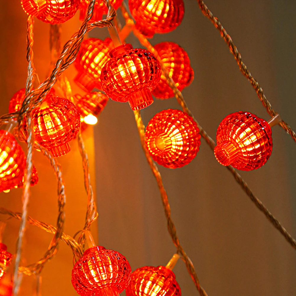 

10m 100 LED Fairy Lights Ornaments Holiday Garland Decorative Red Lantern Fairy Hanging Lights Party Wedding Decorative