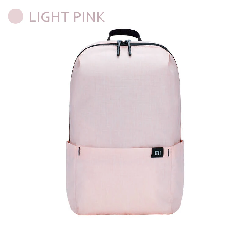 Light pink Xiaomi официальный 10L рюкзак сумка водонепроницаемый 10 цветов досуг спорт маленький размер нагрудный пакет сумки унисекс для мужчин женщин и детей - Цвет: Light pink