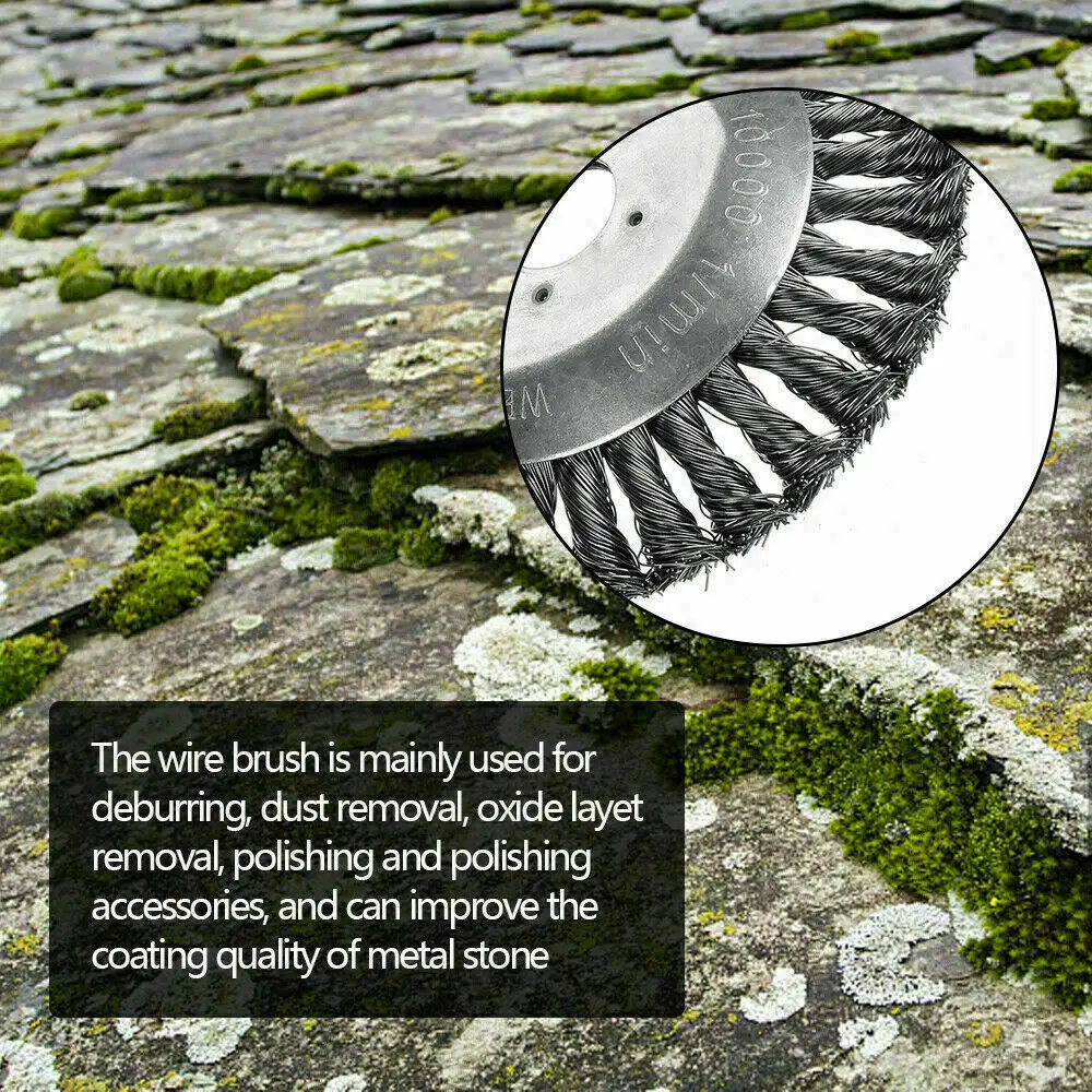 

200MM Steel Wire Grass Trimmer Head Rounded Edge Weed Trimmer Head Garden Grass Brush Removal Grass Tray Plate for Lawnmower