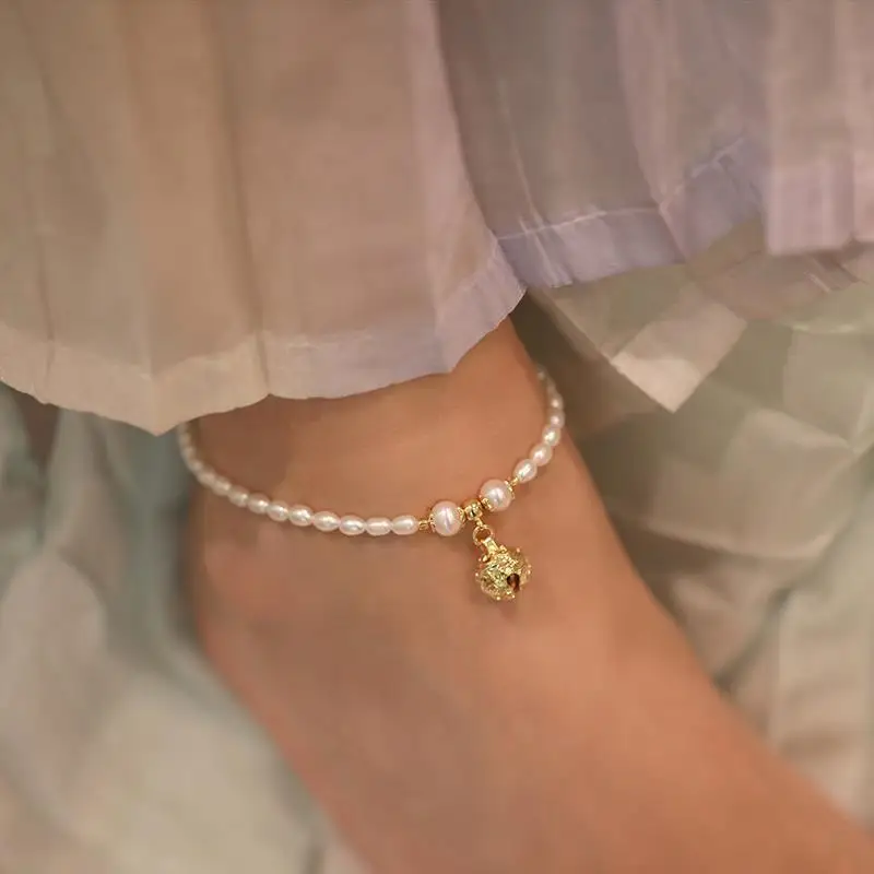 S Серебряное украшение нишевой дизайн кольцо с жемчугом колокольчики были