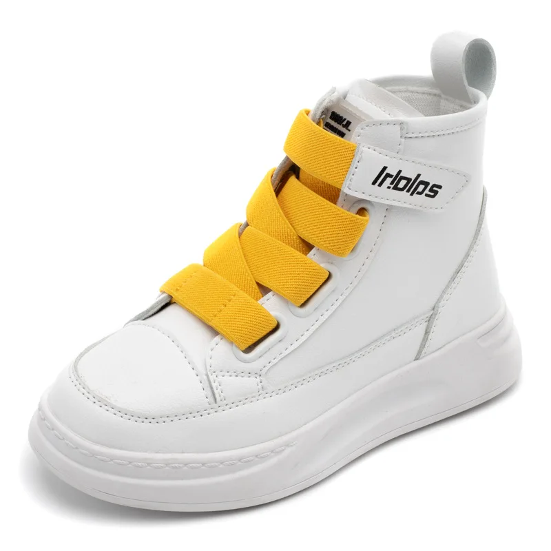 

2021 new spring and autumn high top board shoes comfortable casual children's shoes fashion breathable boys and girls shoes
