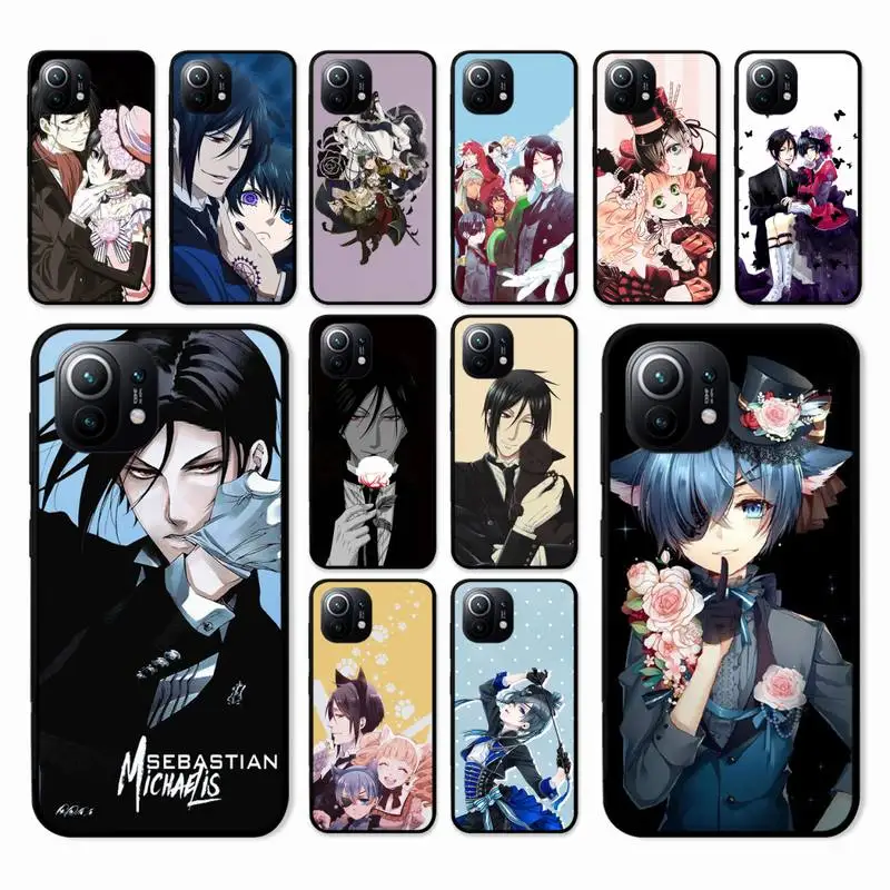 

Black Butler Phone Case For Xiaomi Mi Note 10 Pro 8 Lite 9 Se 10T 6X 6 5X 5 F1 Mix 2S Max 2 3 Cover