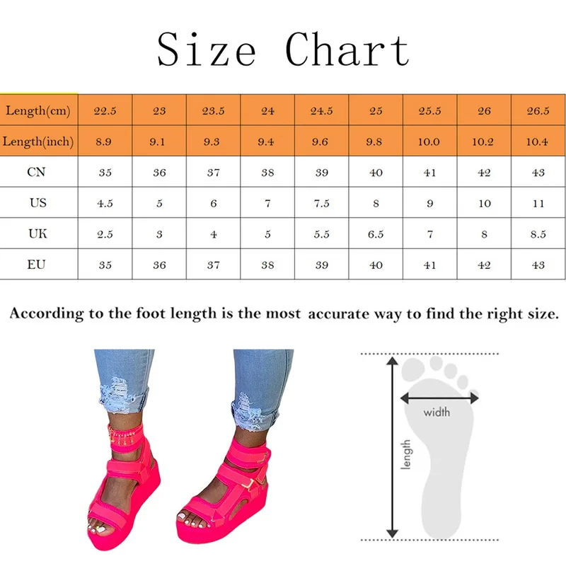 Сандалии женские на платформе с открытым носком босоножки липучке уличная