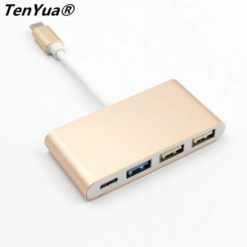 USB3.1 Тип C к USB концентратор 4 в 1 адаптер usb 3 0 2 многопортовый зарядный конвертер для