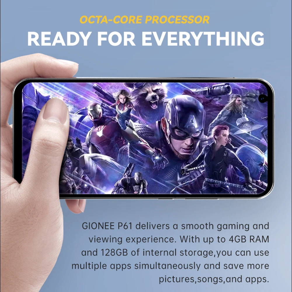 Мобильный телефон 4G RAM 128G ROM восьмиядерный смартфон 6 8 &quotHD IPS экран Android 11 Helio P60 13MP