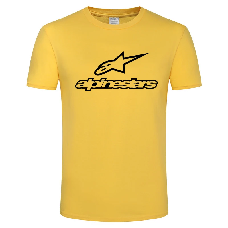 

2021 Summer oversized T-Shirt Trendy brand Alpinestars short-sleeved Tees loose casual elastic printing round neck T-shirt