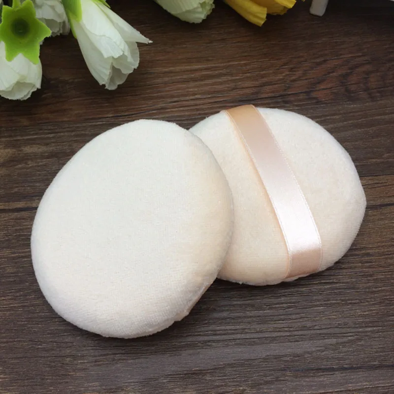 1 шт хлопок сухой порошок слойка с лентой держать мягкой губкой косметический
