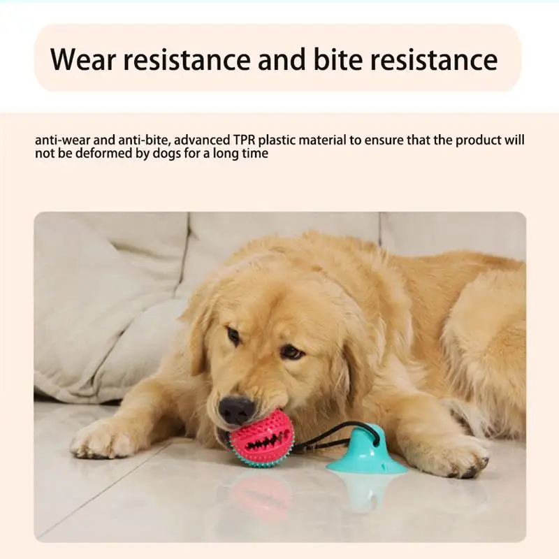 

Dog Sucker, Pull Rope Toy, Bite Resistant, Clean Teeth Leaking Food Device Dog Toothbrush Toy For Pet Dog Chew Tooth Cleaning