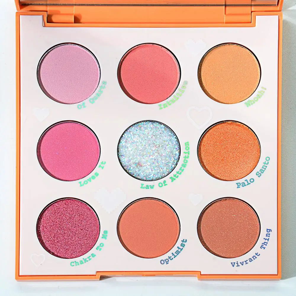 Пастельные тени для век GUICAMI 9 цветов пастельные неоновые пигменты матовые