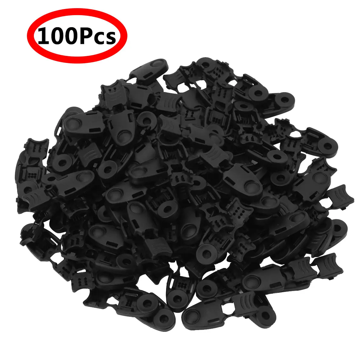 100 Пластиковые застежки молнии противоскользящий шнур веревка съемник пробка DIY