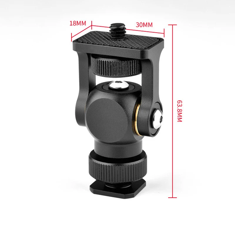 Держатель монитора с шаровой головкой панорамная видеостойка на камере наклон 180