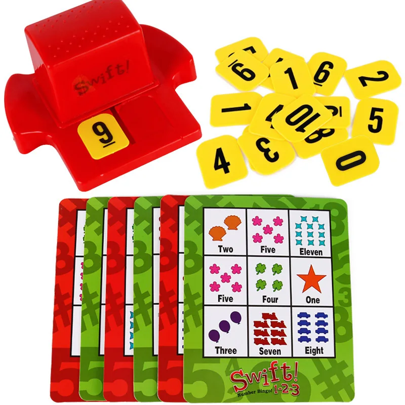 Новое поступление 2020 5 типов быстрый бинго цифры образовательные и слова картина