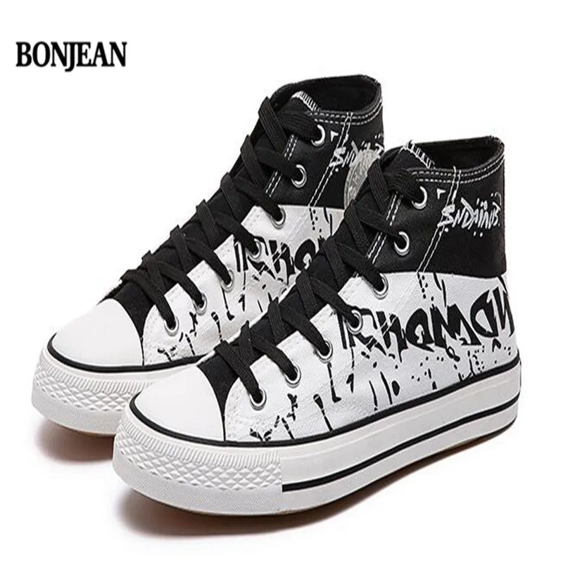 Новинка 2019 Мужская парусиновая обувь трендовая Повседневная дышащая черная для