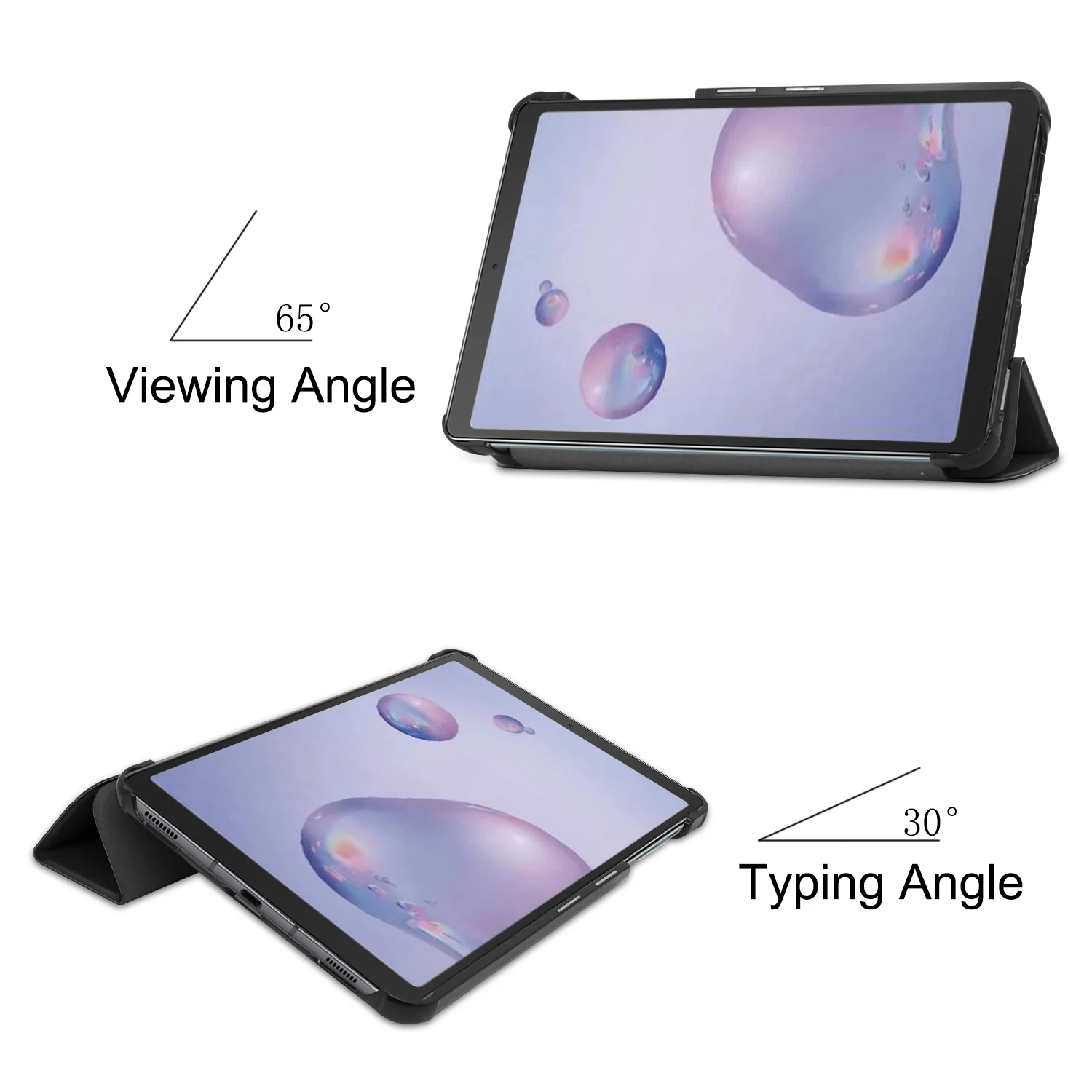 Чехол для Samsung Galaxy Tab A 8 4 чехол планшета 2020 ультра тонкий искусственная кожа три
