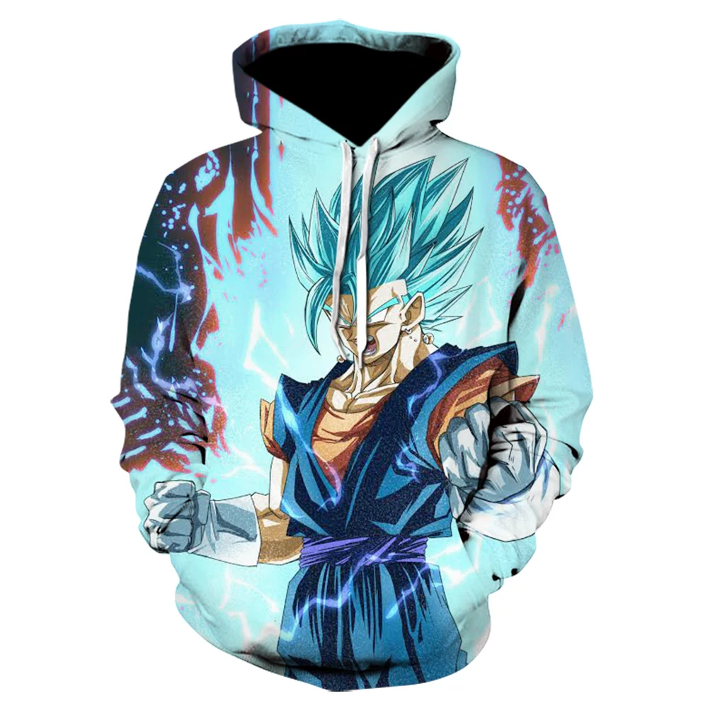 

2021Japan Anime Hoodie harajuku Hooded Sweatshirts Poleron Hombre Streetwear Classic blue 3D Hoodie Coats costume Casual hoodies