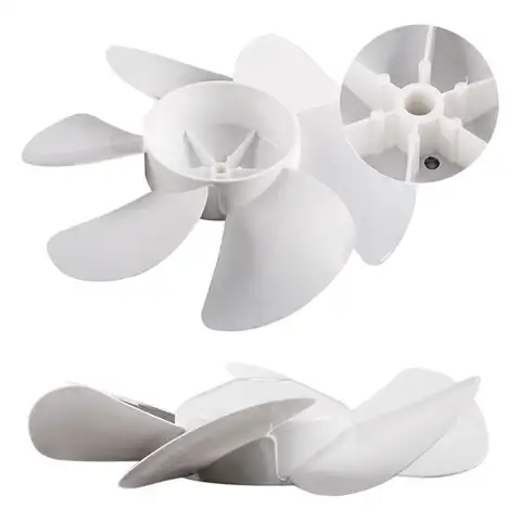 Лопасть вентилятора RV, белый запасной вентилятор 6, 8, 10, 12 дюймов, с круглым отверстием, для крыши ванной комнаты