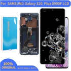 Оригинальный ЖК-экран AMOLED для Samsung Galaxy S20 plus G985 G985F, ЖК-дисплей S20 + сенсорный ЖК-экран в сборе с черными точками