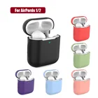 Мягкий силиконовый чехол для Apple Airpods 21, защитный чехол, Bluetooth чехол для беспроводных наушников Apple Air Pods, зарядное устройство