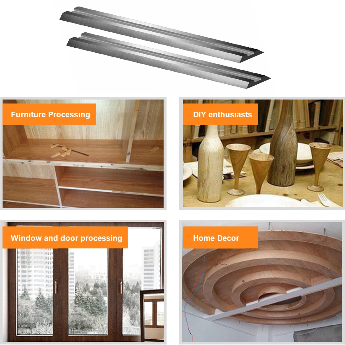 

Wood Planer Electric Planer Blade Reversible Knife for Woodworking Machinery Parts Portable Carbide Planer Blade
