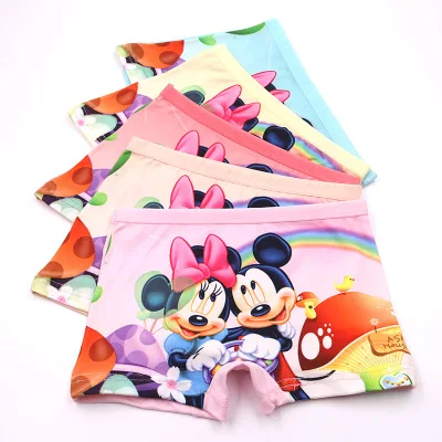 Disney Mickey Boys panties kids cartoon Underwear 2 to 8 yrs Aisha Minnie girls Underpants Sofia briefs underpanties set|Нижнее белье| |