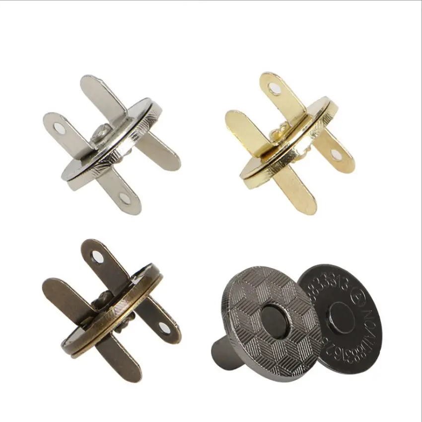 

10set Magnetic Snap Fasteners Clasps Buttons Handbag Purse Wallet Craft Bags Parts Accessories 11mm 14mm 18mm Pick Colors
