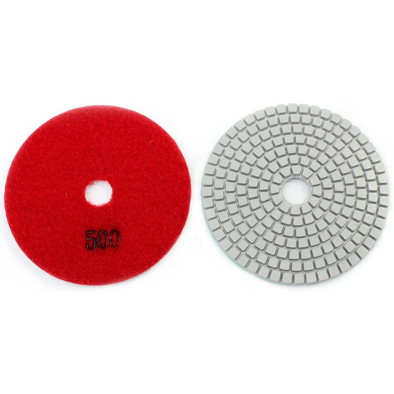 

11PCS Diamond Polishing Pad 4 Inch Wet Polishing Wheel Set for Granite Concrete Stone Ceramic