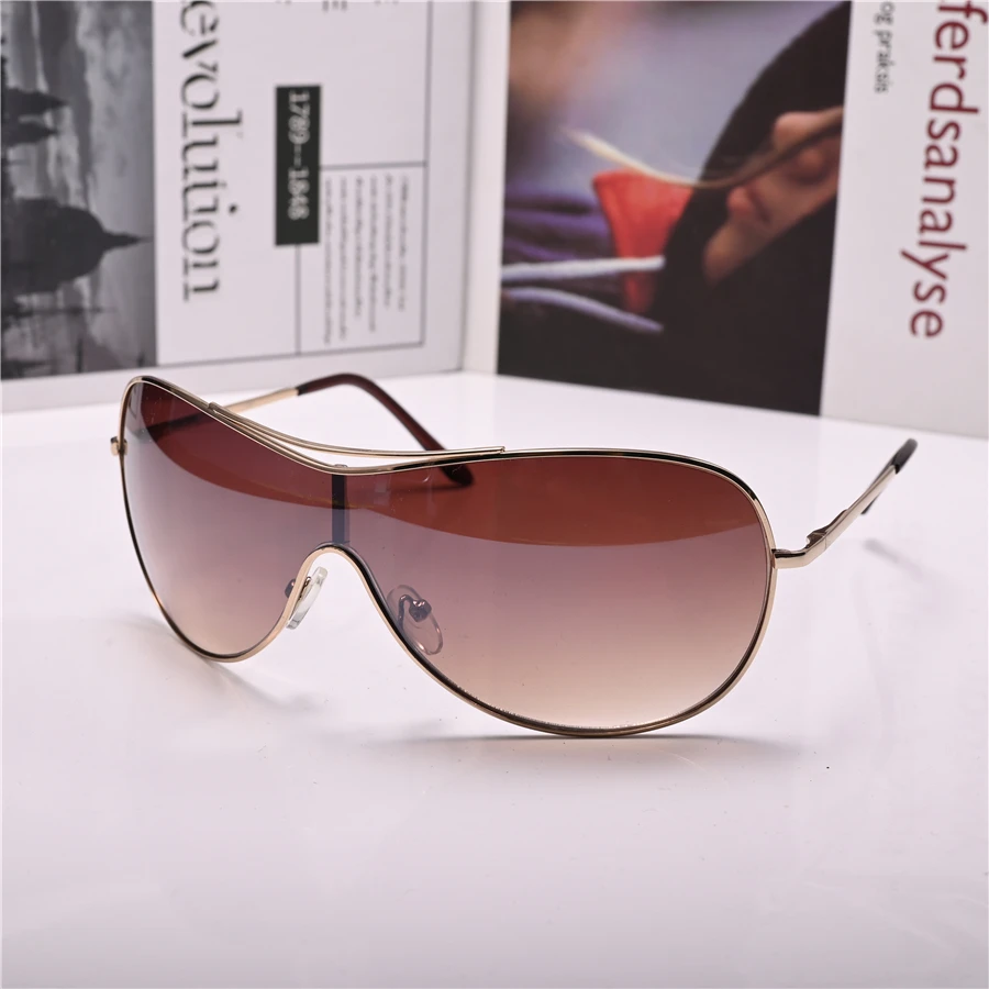 

vintage Women Fashion Sunglasses Sun Glasses for Female One-piece Lens Anti Reflection Steampunk Driving Male