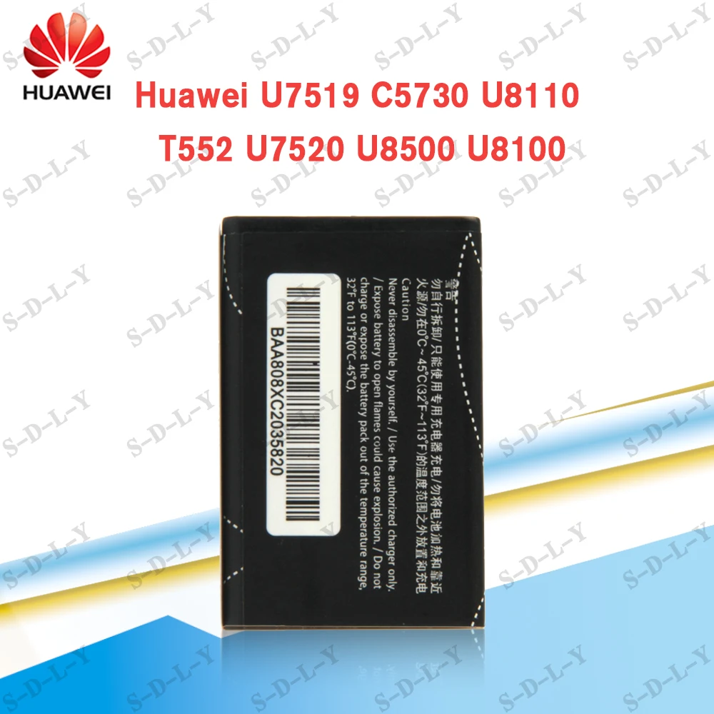 

100% huawei battery 1150mAh HB5A2H For Huawei C5730 C5070 C8000 U8110 U8500 U8100 T520 T552 T550 E5220 U7519 U7510 U7520 Battery