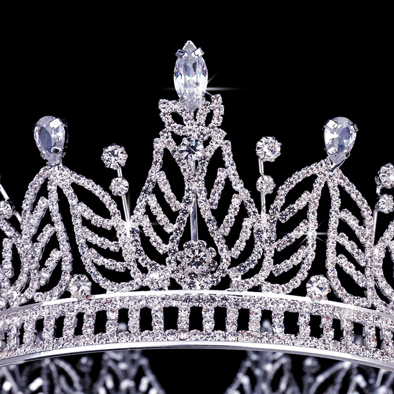 Crown HADIYANA - элегантные аксессуары для волос невесты с бриллиантами Zircon BC3933.