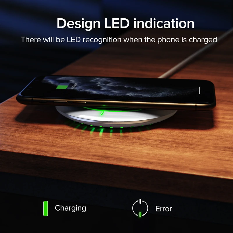 10w fast wireless charger for samsung galaxy s20 s10 s9 s8 note 10 9 8 usb qi charging pad for iphone 11 pro xs max xr x 8 plus free global shipping