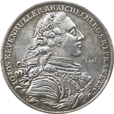 1726 Австрия копия монет 1 Thaler 42 мм | Дом и сад
