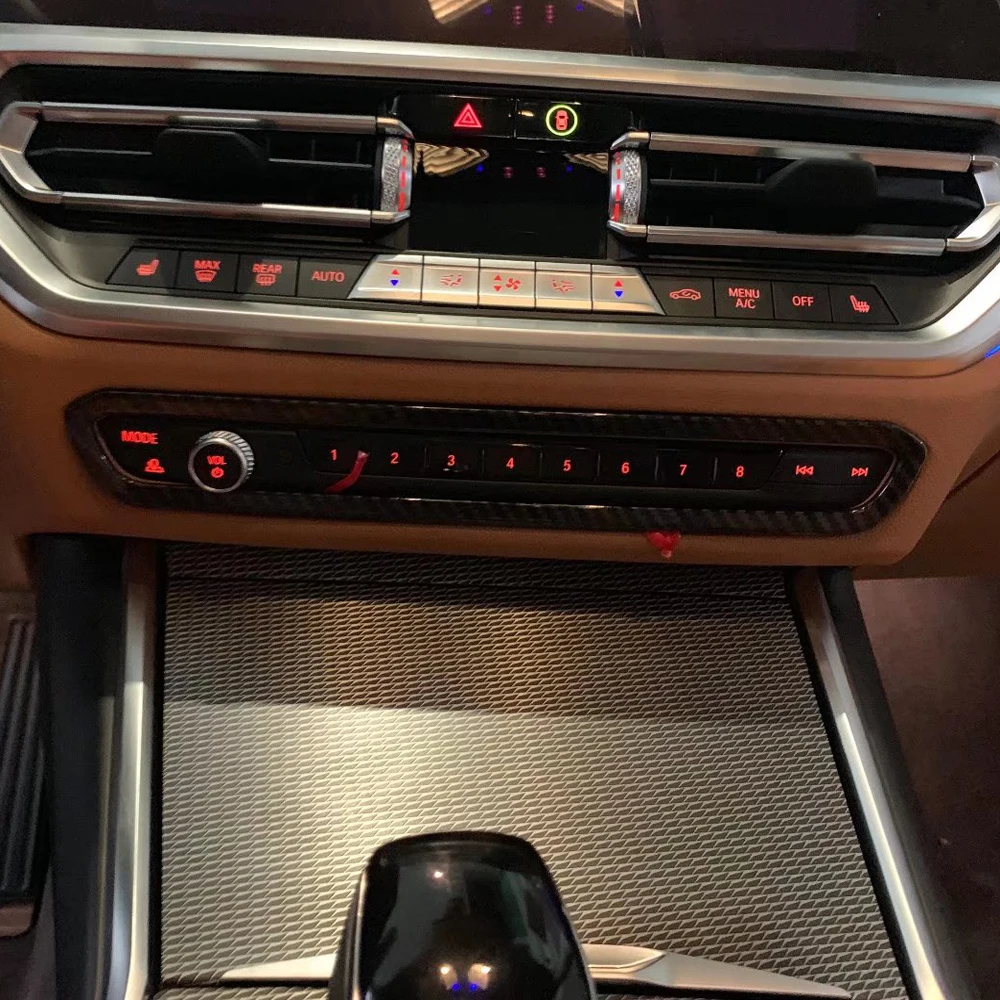 

For BMW G20 G28 325 3 Series 2019 2020 2021 Interior Accessories Car Panel Center Control Volume Button Frame Cover Trim