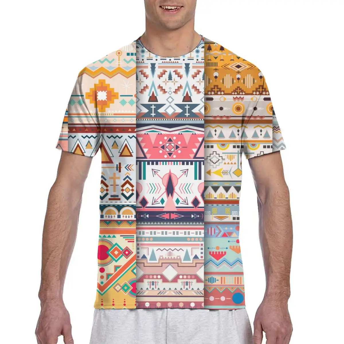 

Футболка с коротким рукавом, круглым вырезом и принтом