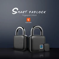 waterproof biometric fingerprint bluetooth tuya app keyless door lock unlock usb rechargeable security padlock luggage locks