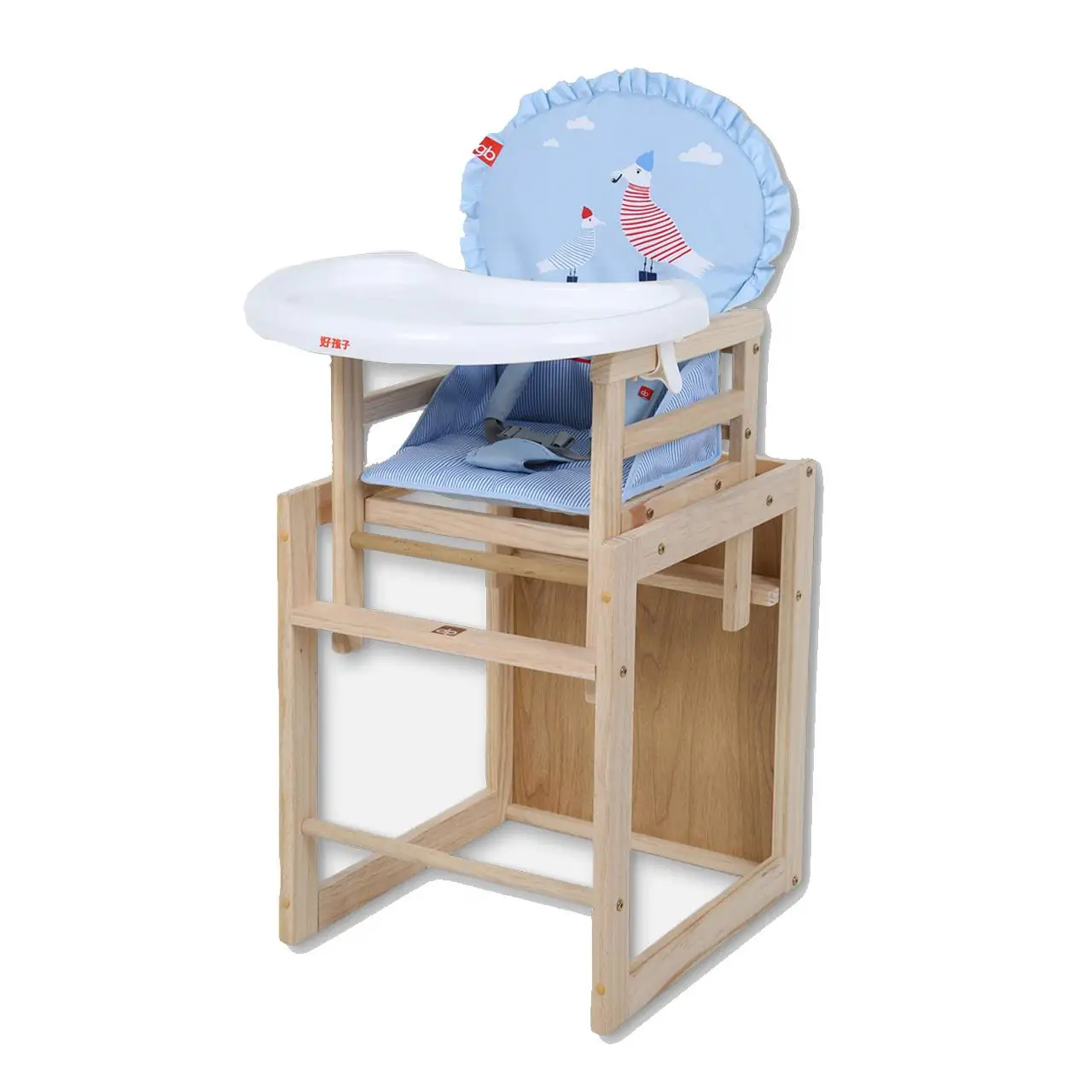 Детское обеденное кресло из массива дерева многофункциональное детское сиденье