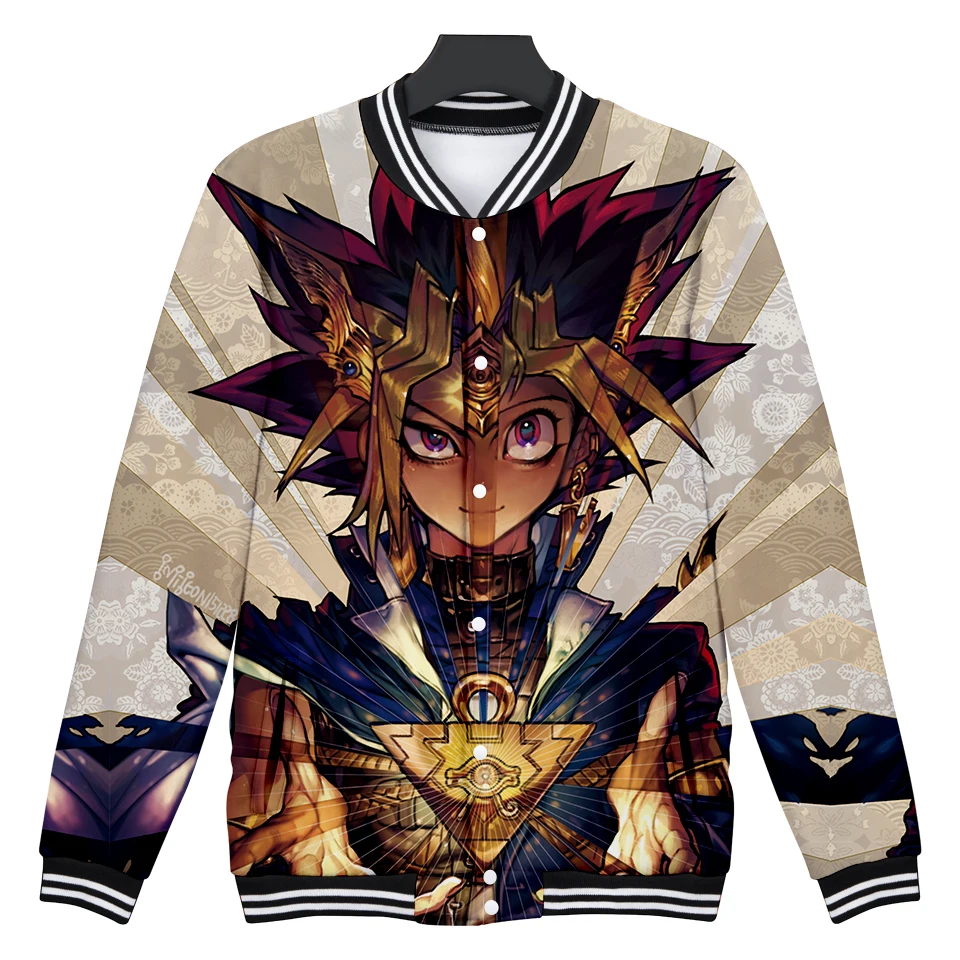 Дуэль Монстры 3D бейсбольная куртка Аниме человек/Женщины Обычная Весенняя