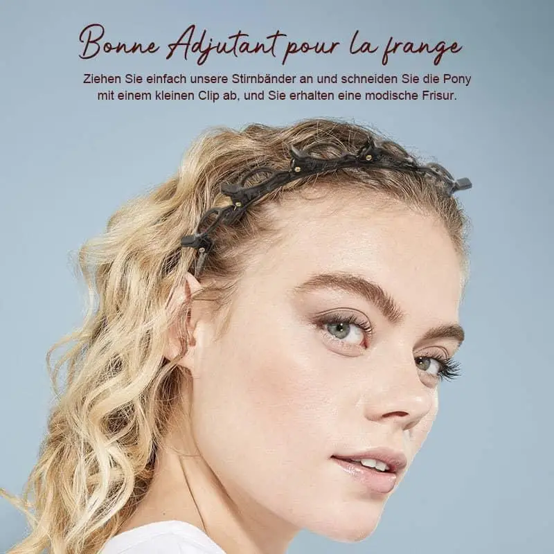 Зубчатый дизайн двухслойная повязка на голову многослойный полый ремень зажим