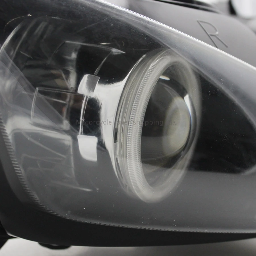 

Motorcycle HID Xenon Projector Conversion Headlight Assembly White Angel Red Demon Eyes Headlamp For Yamaha YZF-R6 2006-2007