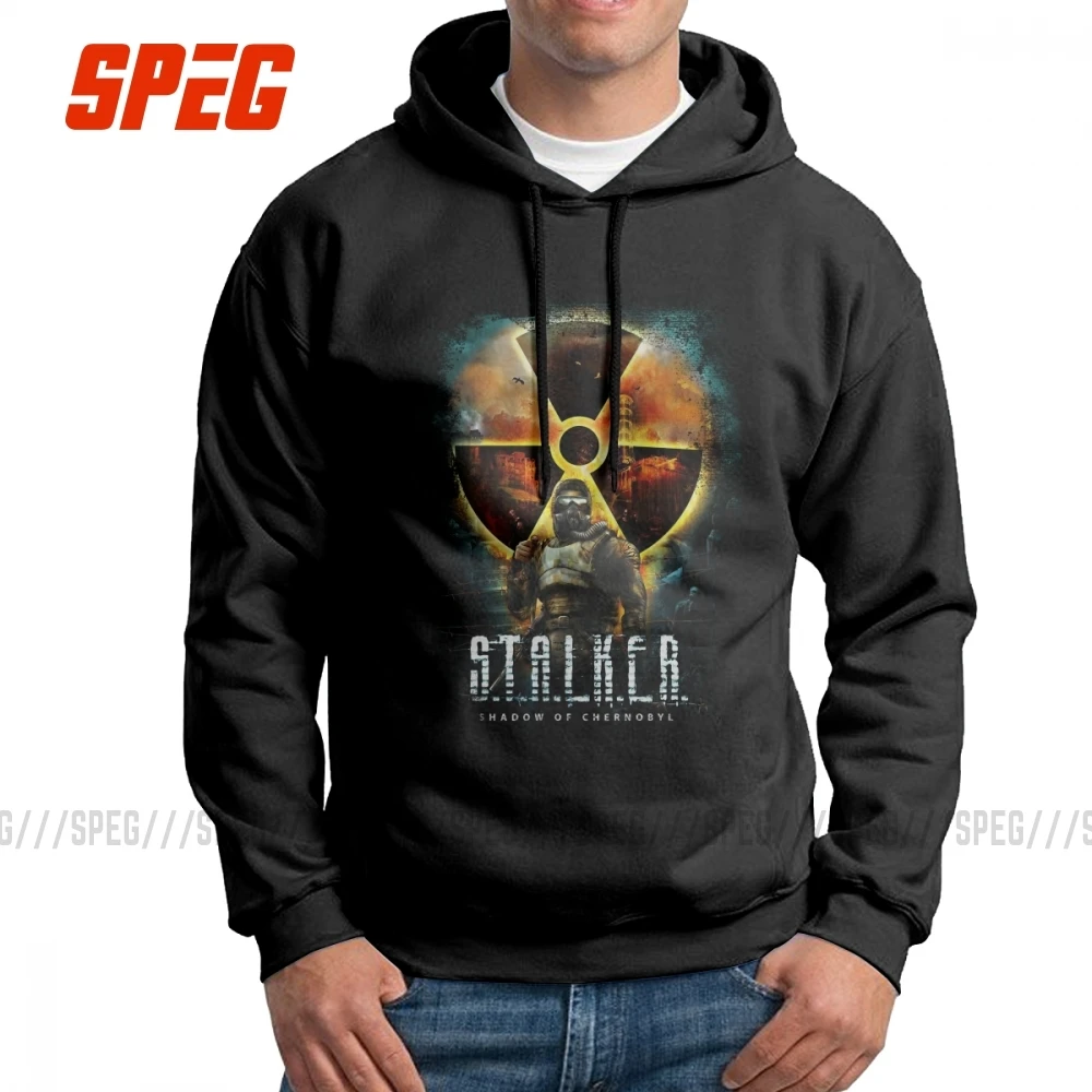 Stalker Shadow Of Чернобыль, мужские толстовки с капюшоном, хлопок, юморная толстовка, Оригинальная одежда, топы
