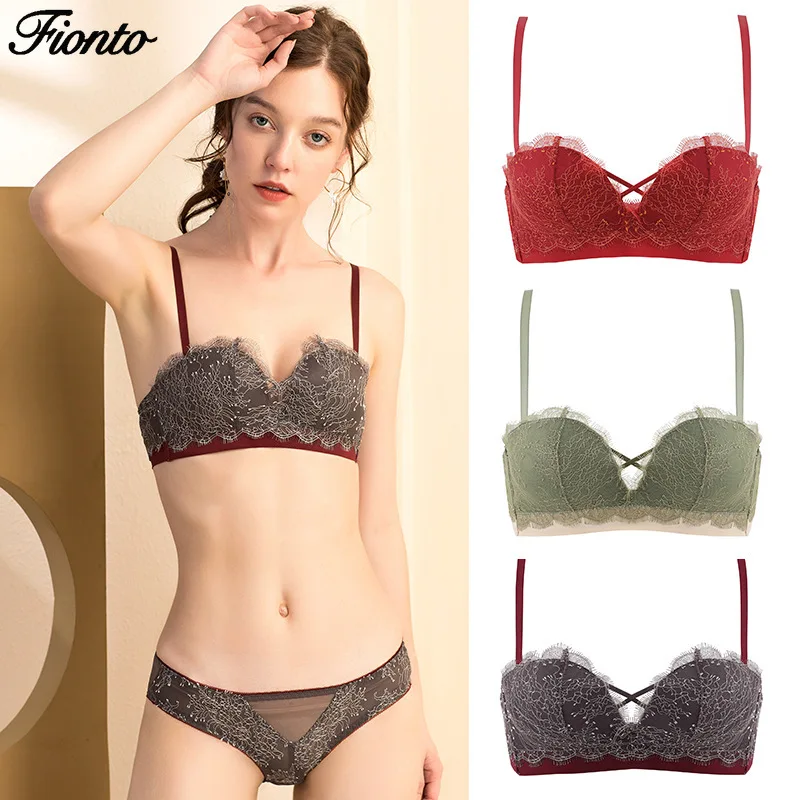 Женский кружевной бюстгальтер-Бралетт FIONTO сексуальное нижнее белье на бретелях