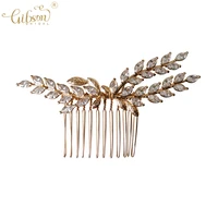 handmade bridal headpiece hair comb pin set wedding leaf hair jewelry gift accessories for party prom