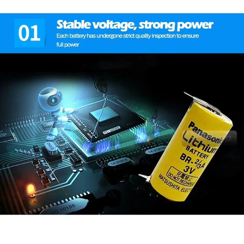 Оригинальный фотоаппарат Panasonic Φ/3A 3V BR2/3A BR2/3AE2P литиевая батарея для Fanuc система с